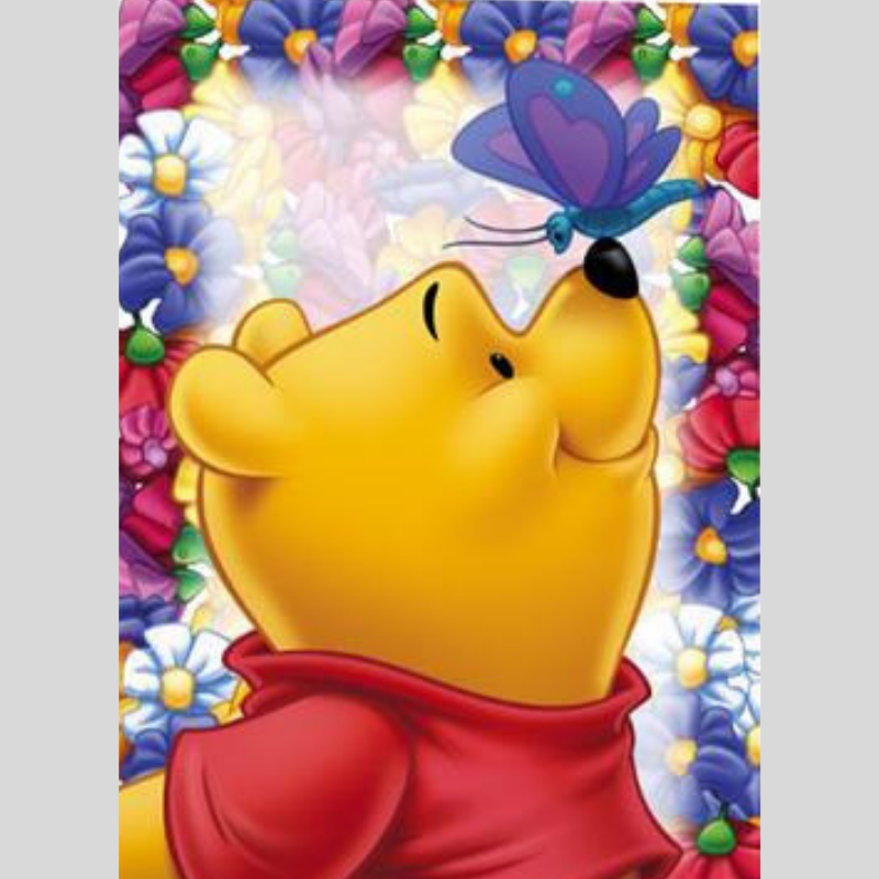 5D Disney Cartoon Diamond Painting Tigger Winnie The Pooh Art Craft