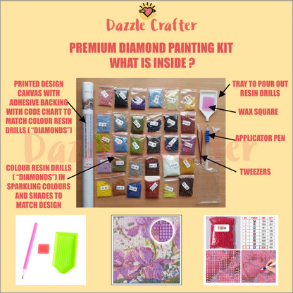 LOVELY LASS Diamond Painting Kit - DAZZLE CRAFTER