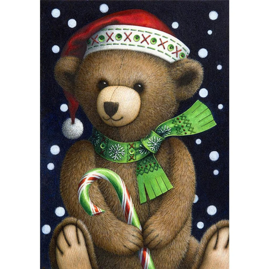 CHRISTMAS TEDDY BEAR Diamond Painting Kit – DAZZLE CRAFTER