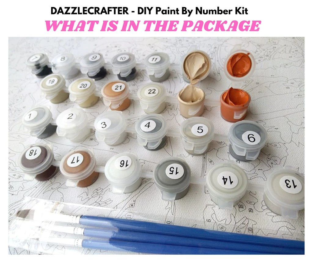 SWEET LITTLE MOUSE - DIY Adult Paint By Number Kit – DAZZLE CRAFTER