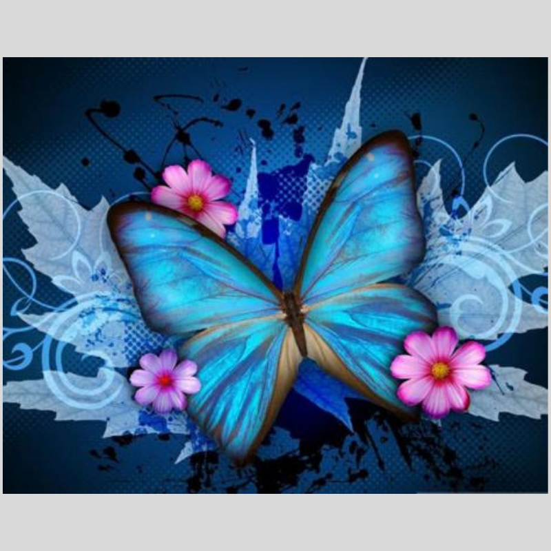 Colored Butterfly Diamond Art Painting  Full Square/Round Drill 5D Di–  Diamond Paintings Store