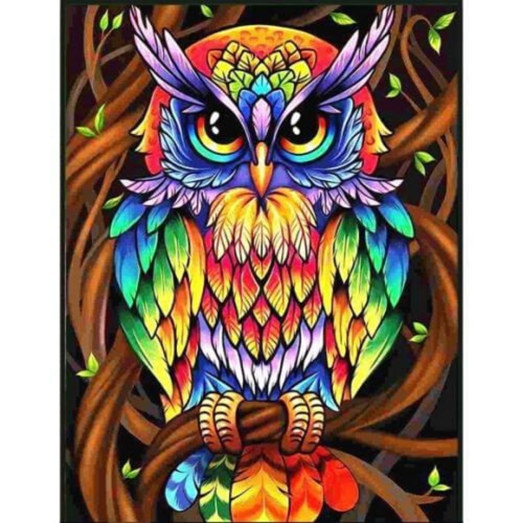 MULTICOLOR OWL Diamond Painting Kit