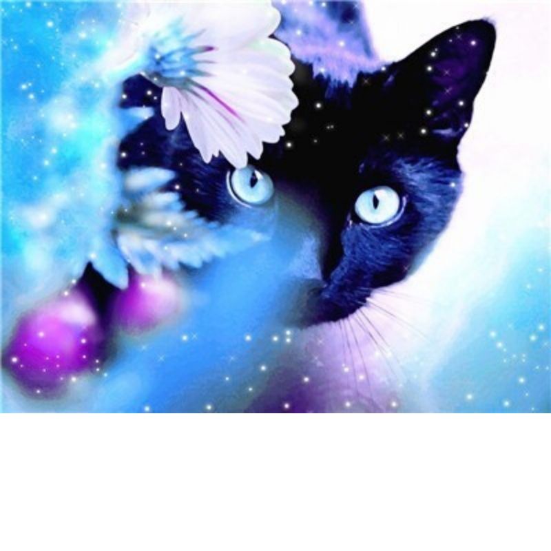 CAT WITH A DRAGONFLY Diamond Painting Kit – DAZZLE CRAFTER