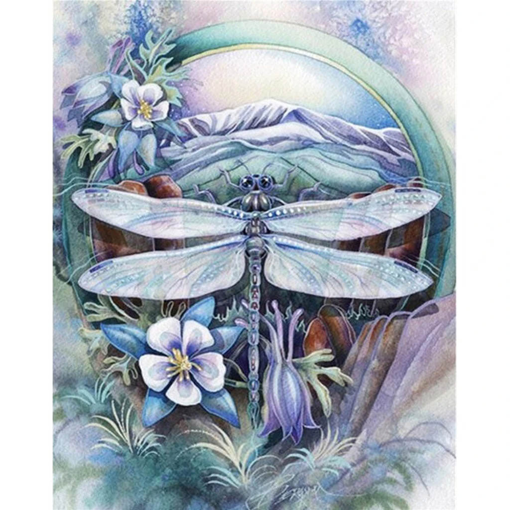 CAT WITH A DRAGONFLY Diamond Painting Kit – DAZZLE CRAFTER