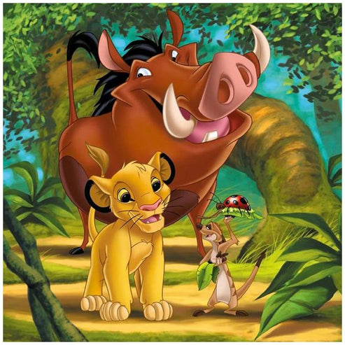 SIMBA AND PUMBAA Diamond Painting Kit – DAZZLE CRAFTER