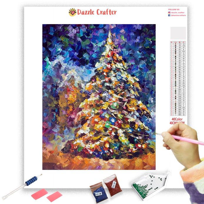 AROUND THE CHRISTMAS TREE Diamond Painting Kit