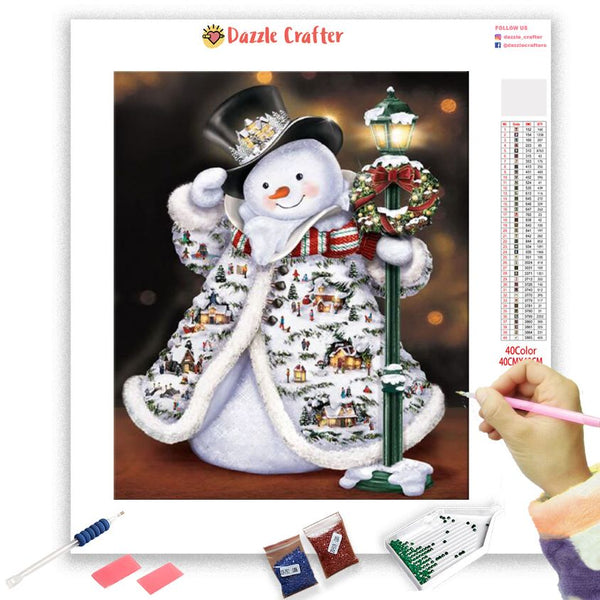 Diamond Art Kit Snowman