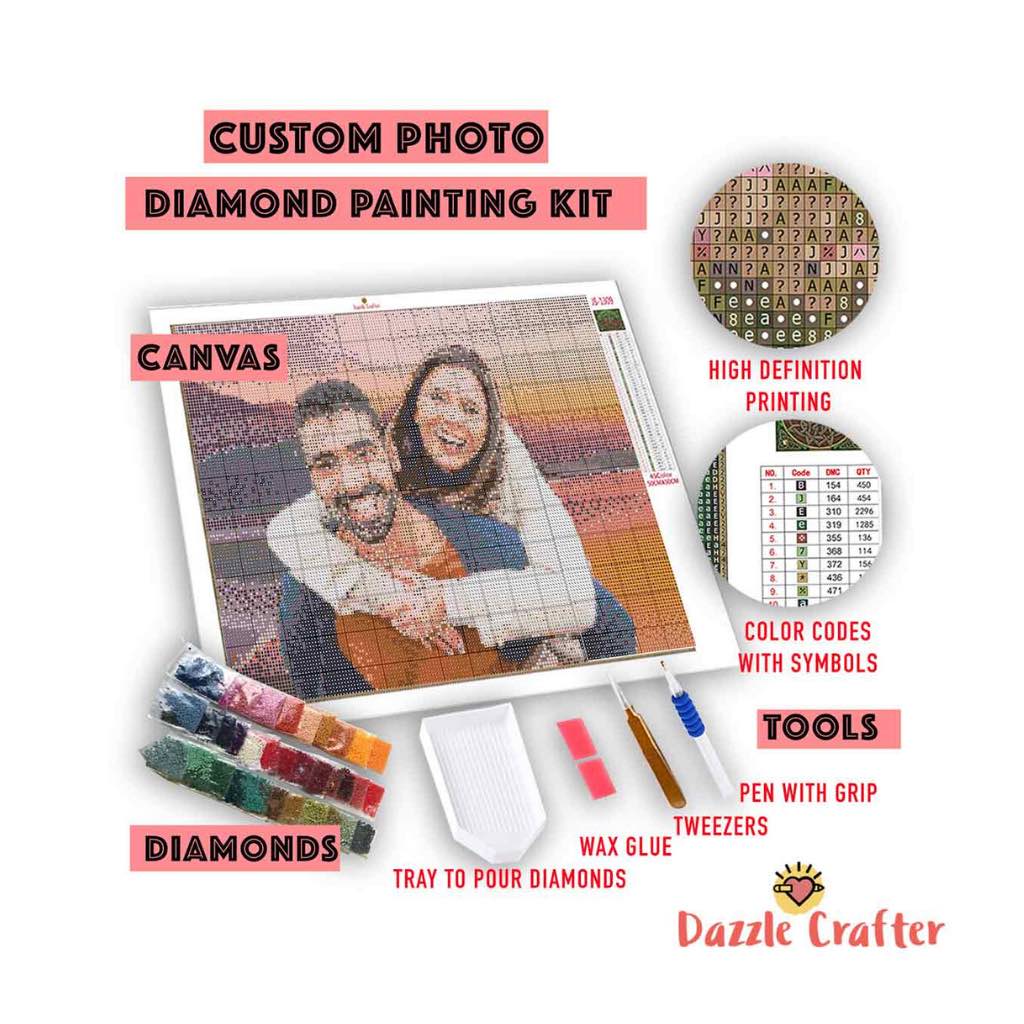 Custom Diamond Painting(👇Upload photo-choose proper size-payment) –  ColorfulDiy