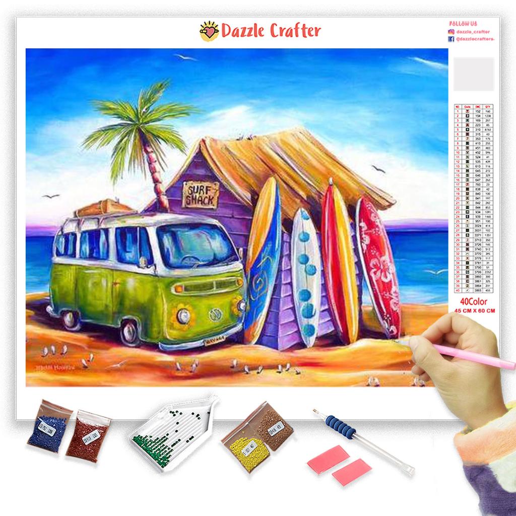 BEACH SHACK Diamond Painting Kit