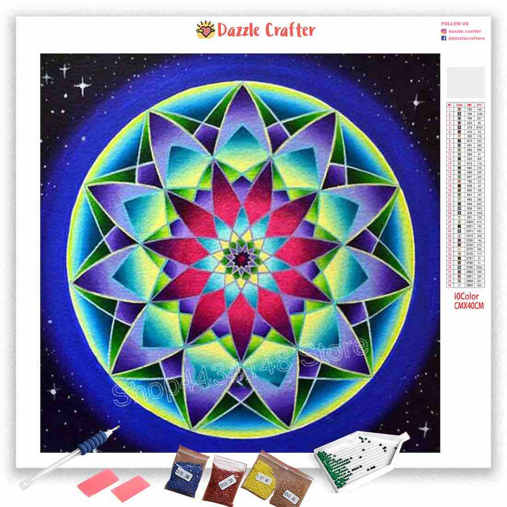 JEWEL MANDALA Diamond Painting Kit – DAZZLE CRAFTER