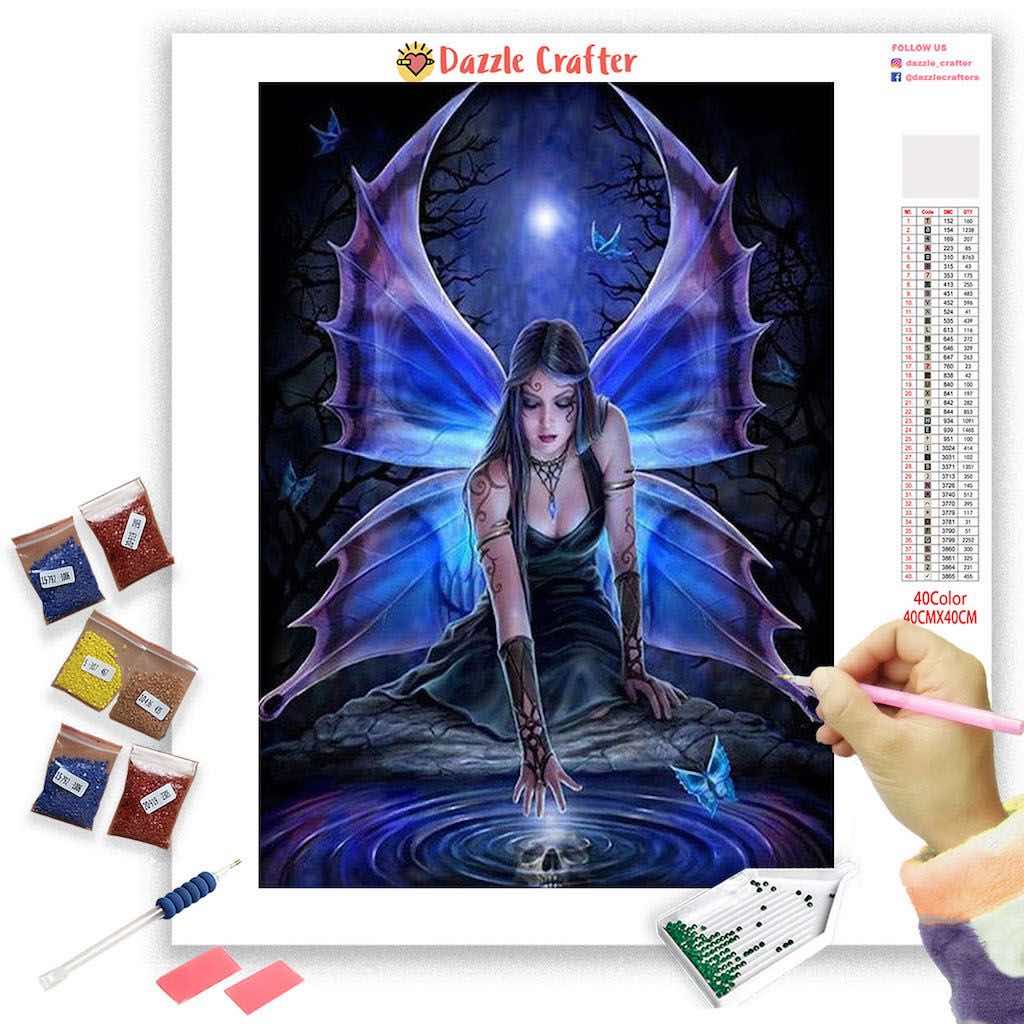 DAZZLING LILAC BUTTERFLY Diamond Painting Kit