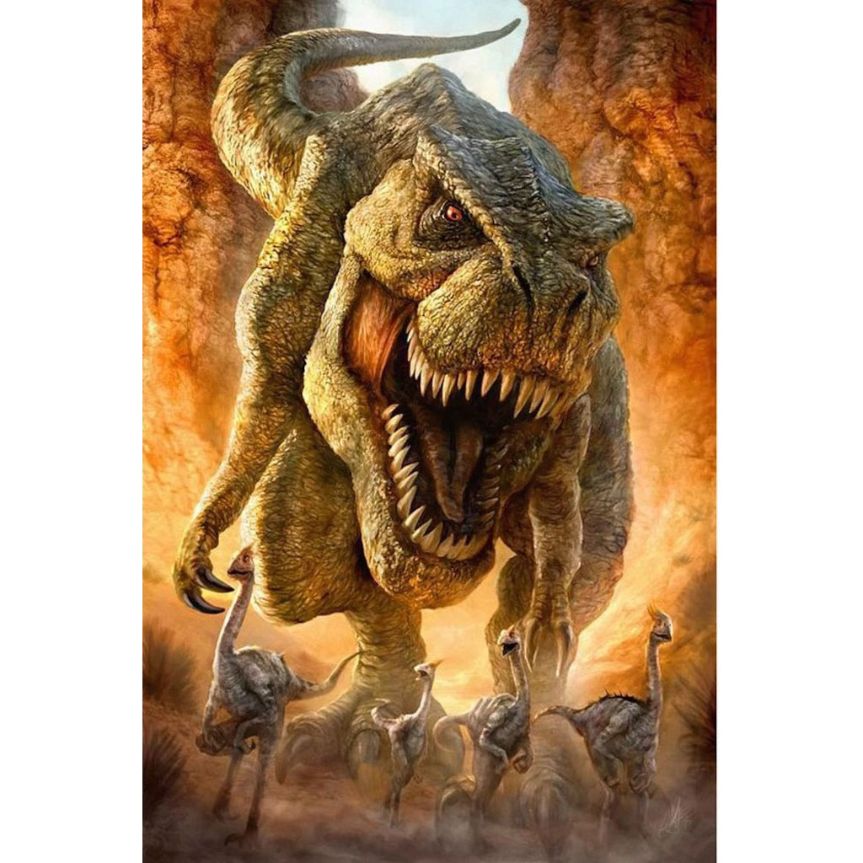 Jurassic Park Dinosaurs - 5D Diamond Painting 