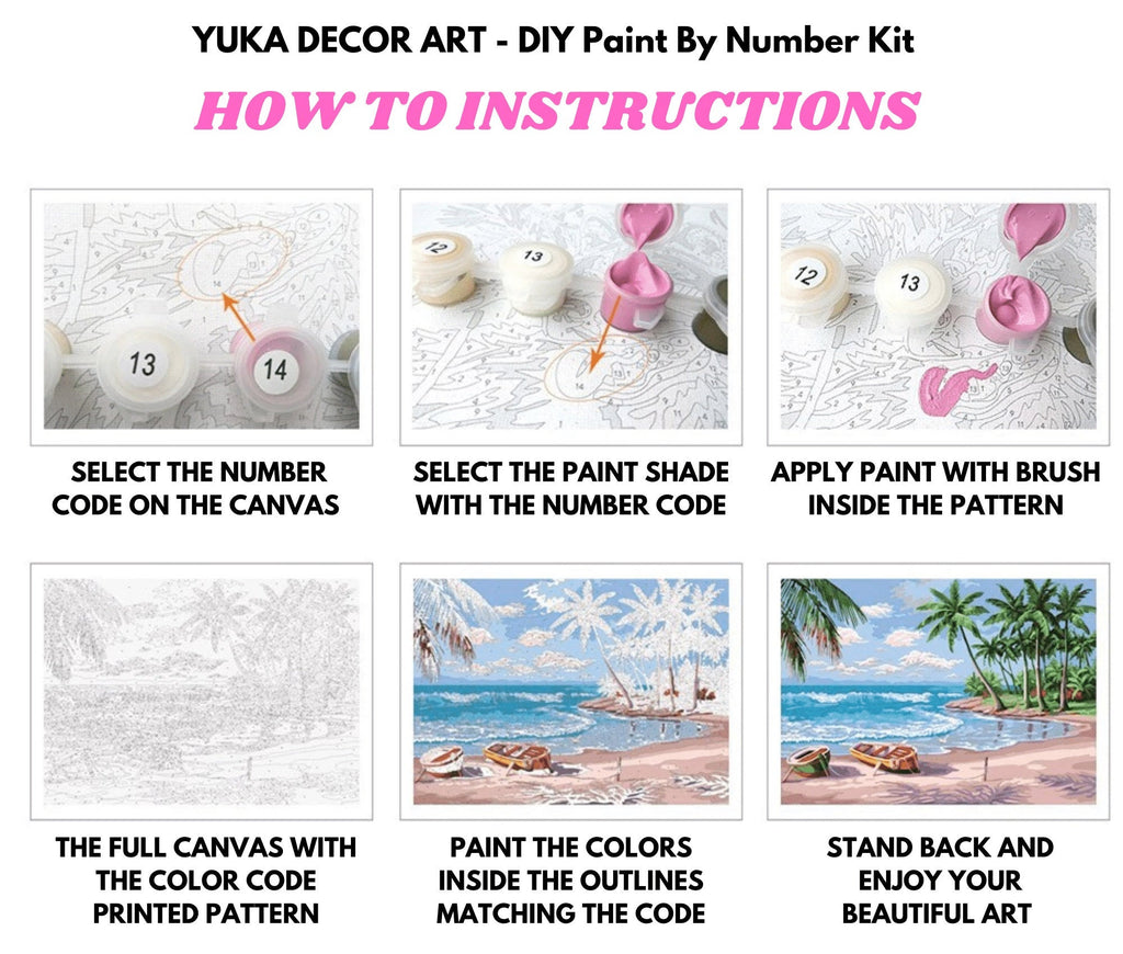 DIY Paint by Numbers Kit for Adults - Cats and Flowers | Paint by Number Kit on Canvas for Beginners | Home Wall Decor | Pre-Printed Art-Quality