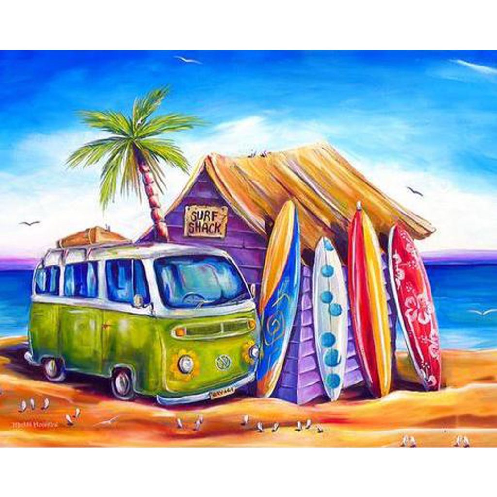 BEACH SHACK Diamond Painting Kit