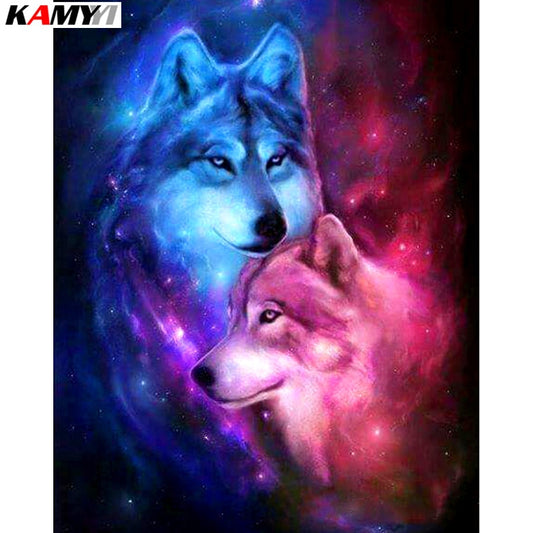 Wolf Fantasy Diamond Painting Kit - DAZZLE CRAFTER