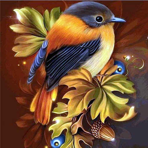 TWIN BIRDS & FLOWERS Diamond Painting Kit - DAZZLE CRAFTER